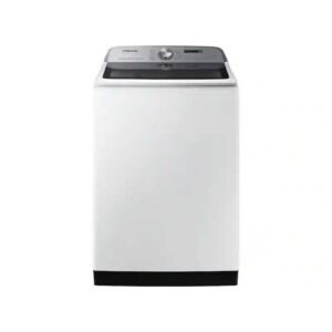 White top loading washing machine