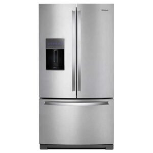 French door refrigerator with dispenser