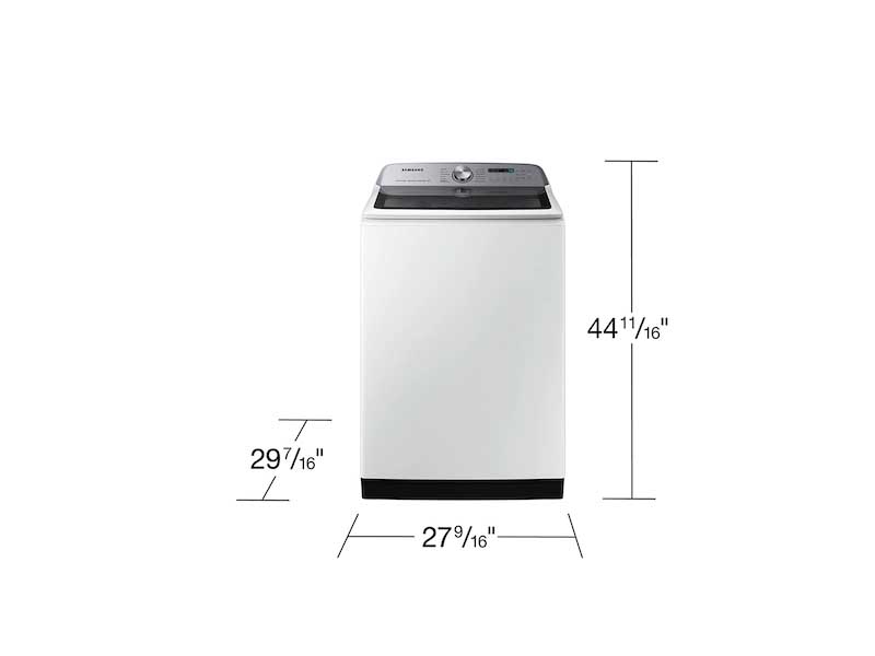5.2 cu. ft. Large Capacity Smart Top Load Washer with Super Speed Wash in White - Image 2