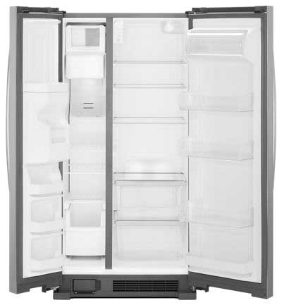 36-inch Wide Side-by-Side Refrigerator - 24 cu. ft. - Image 3