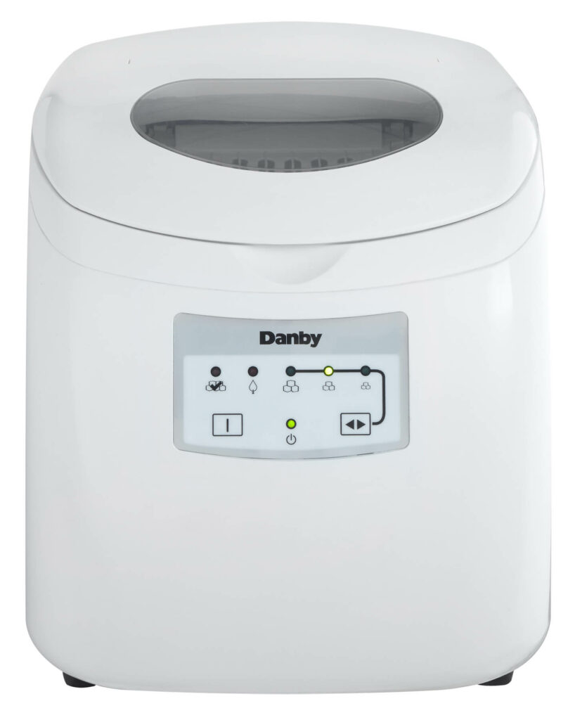 25 lbs. Countertop Ice Maker in White
