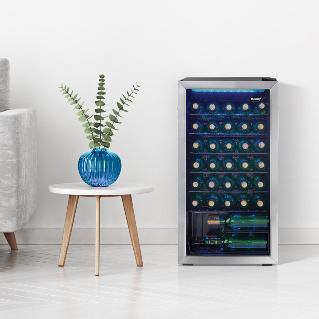 36 Bottle Free-Standing Wine Cooler in Stainless Steel - Image 6