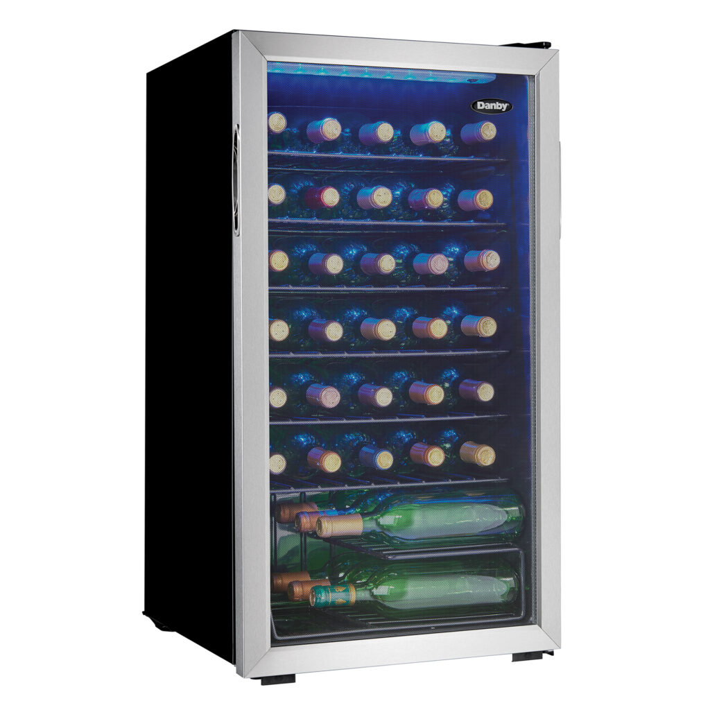 36 Bottle Free-Standing Wine Cooler in Stainless Steel - Image 8