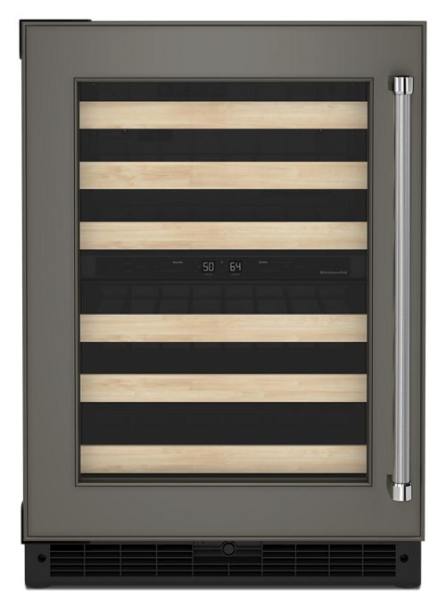 24" Panel-Ready Undercounter Wine Cellar with Wood-Front Racks