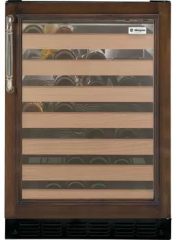 24" Undercounter Wine Reserve, 57 Bottles, 7 Slide-Out Racks, LED Lighting, ADA Compliant.