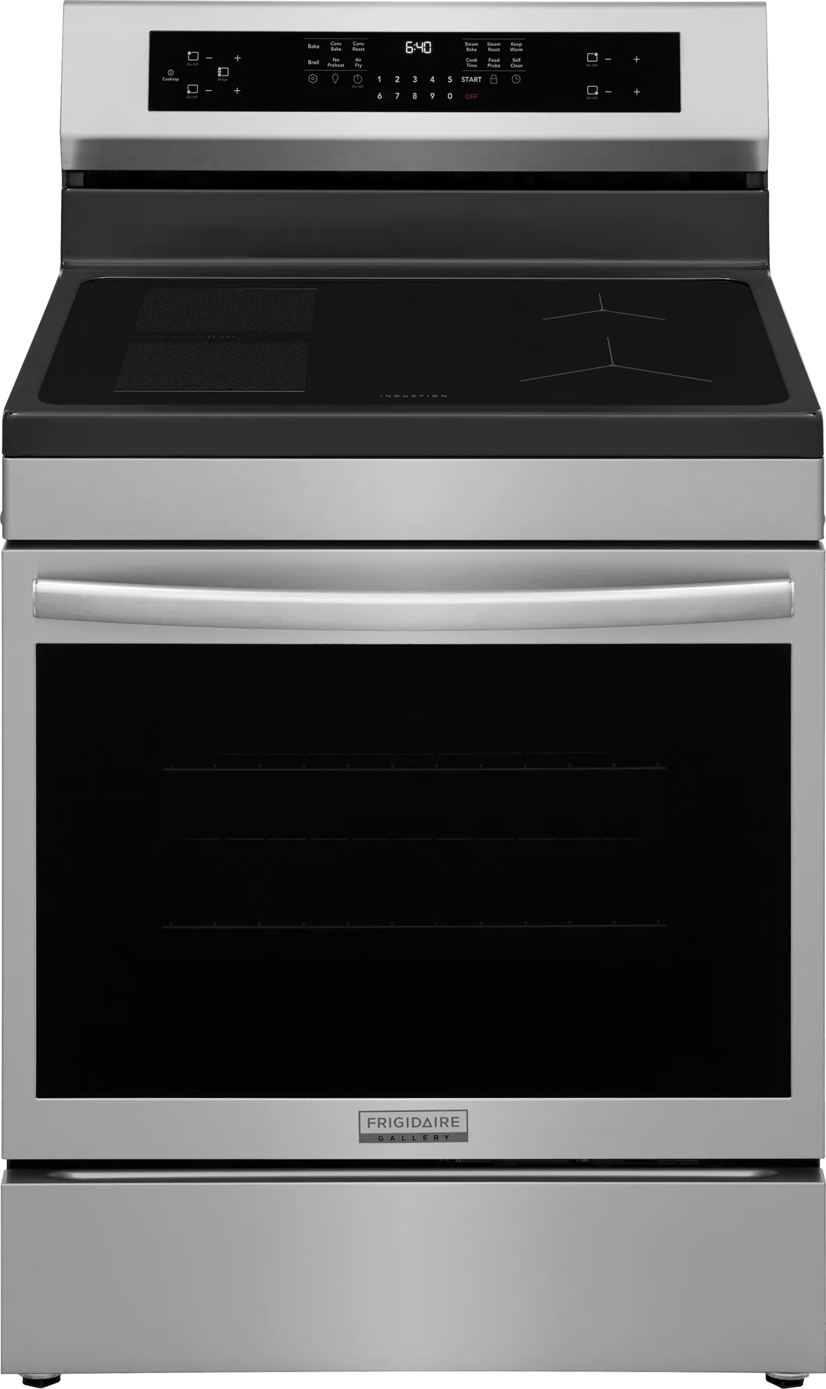 Frigidaire Gallery GCRI306HBF 30 Inch Freestanding Induction Range with Total Convection, Stainless Steel