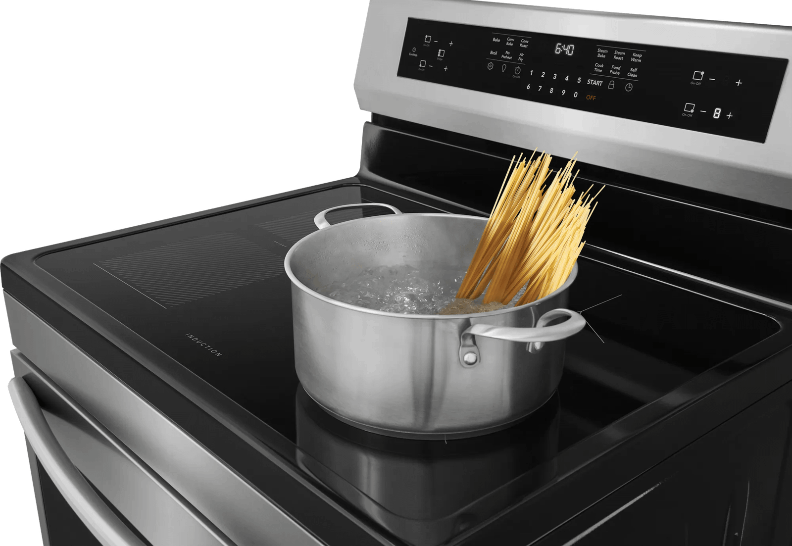 Frigidaire Gallery GCRI306HBF 30 Inch Freestanding Induction Range with Total Convection, Stainless Steel