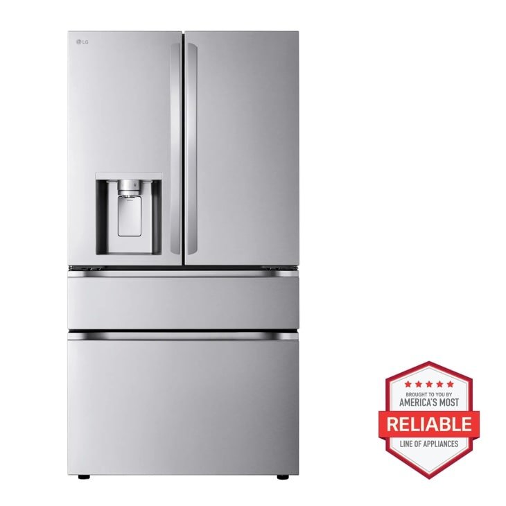 LG LF29H8330S 29 Cu. Ft. Smart Standard-Depth MAX 4-Door French Door Refrigerator, Stainless Steel