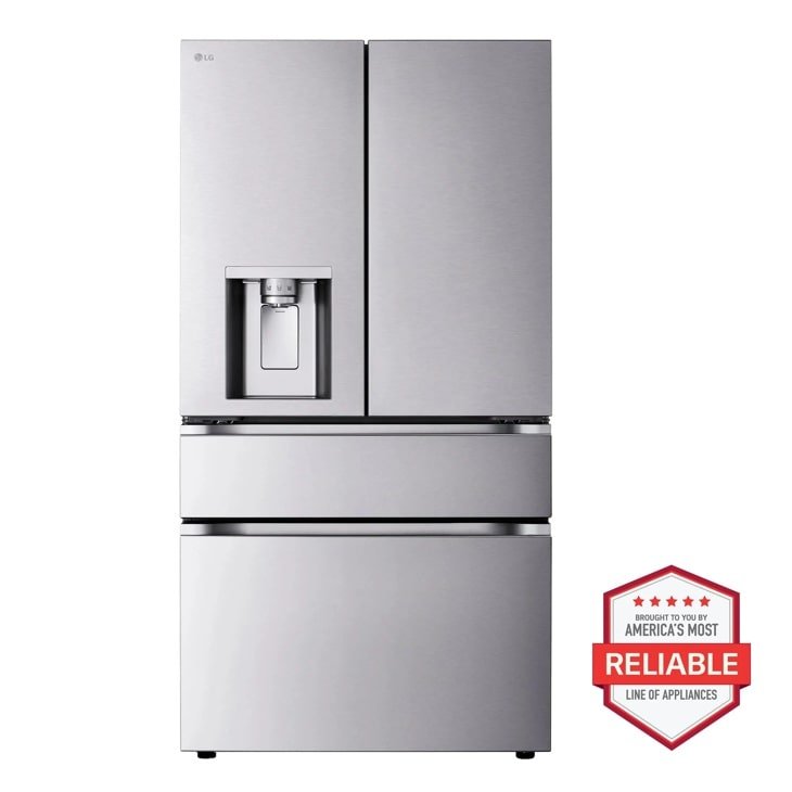 LG LF29S9730S 29 Cu. Ft. Standard-Depth MAX 4-Door French Door Refrigerator with Mini Craft Ice, PrintProof Stainless Steel