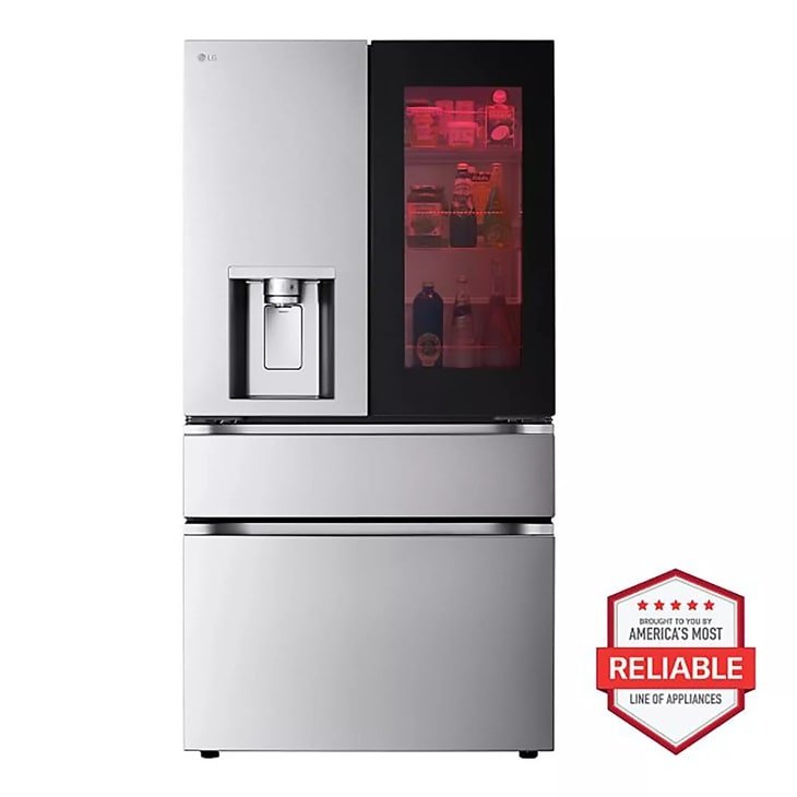 LG LH29S8565S 29 Cu. Ft. Smart InstaView Door-in-Door Standard-Depth MAX 4-Door French Door Refrigerator, PrintProof Stainless Steel