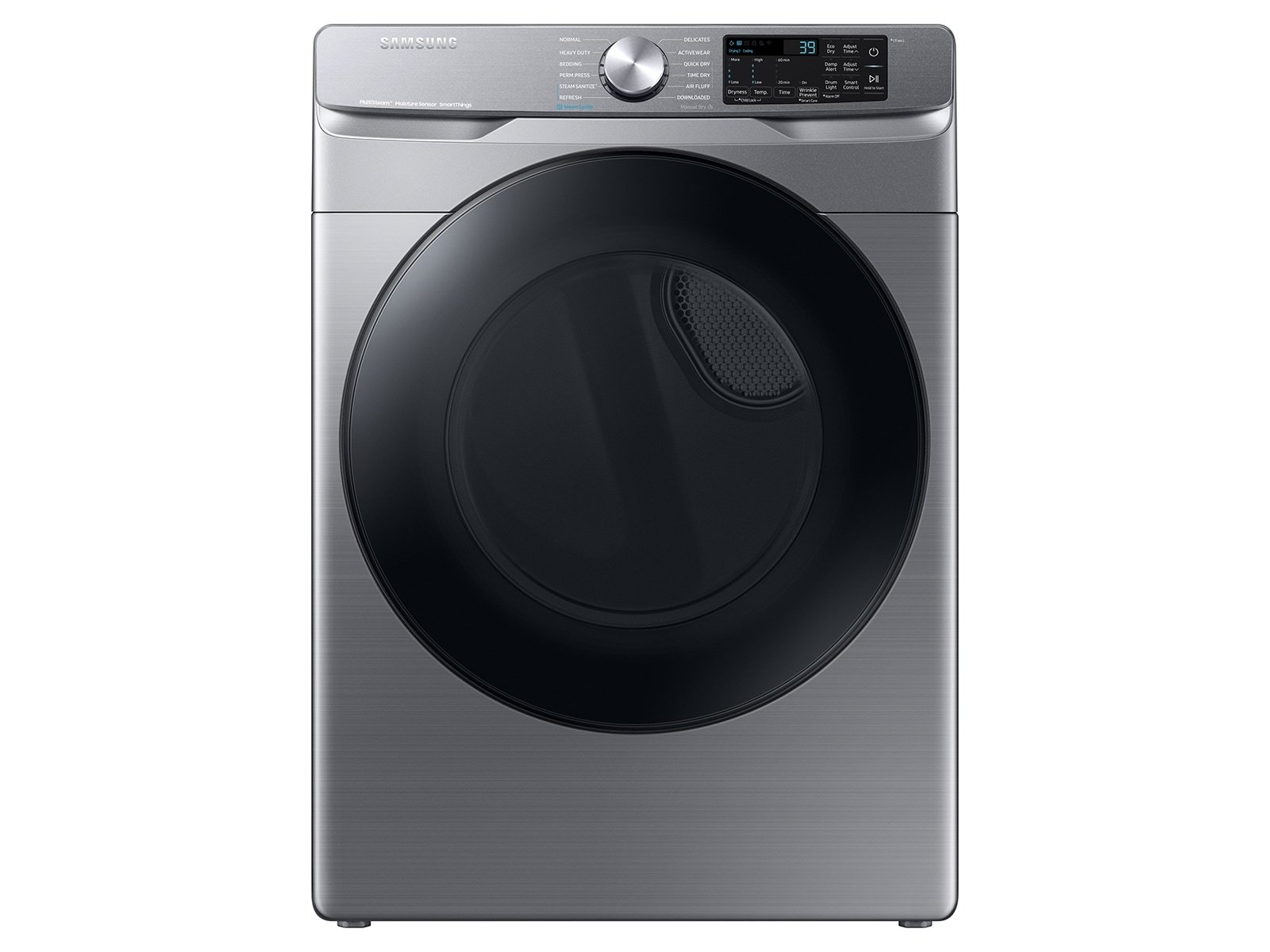 Samsung DVE45B6300P 7.5 Cu. Ft. Smart Electric Dryer with Steam Sanitize+, Platinum