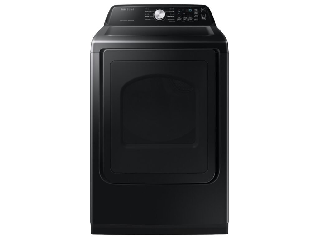 Samsung DVE47CG3500V 7.4 Cu. Ft. Smart Electric Dryer, Brushed Black