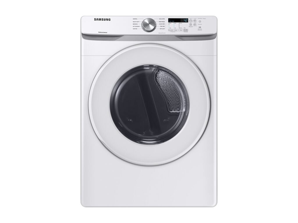 Samsung DVG45T6000W 7.5 Cu. Ft. Gas Dryer with Sensor Dry, White