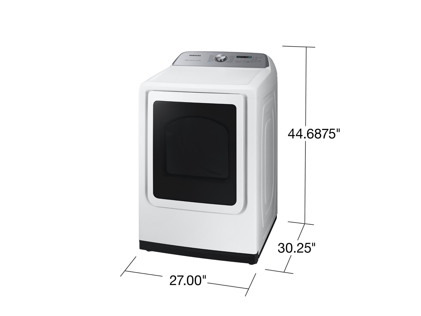Samsung DVG52A5500W 7.4 Cu. Ft. Smart Gas Dryer with Steam Sanitize+, White