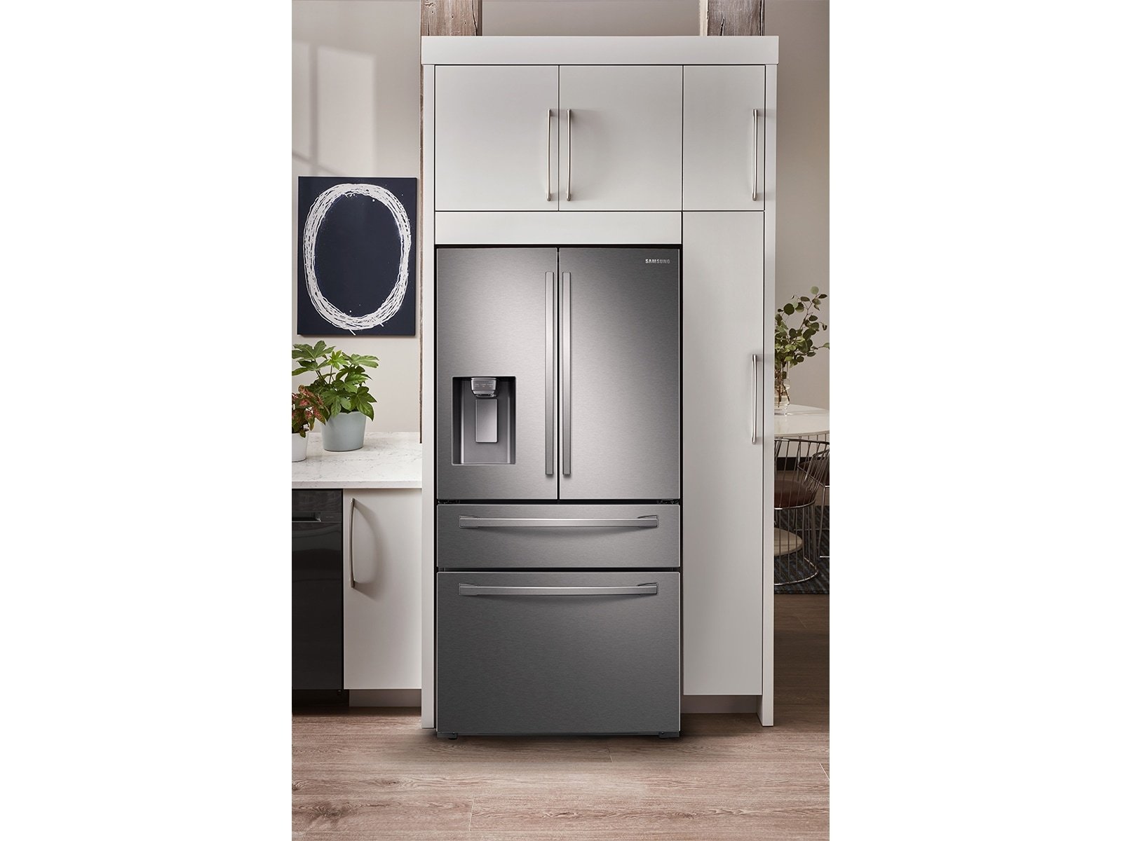 Samsung RF28R7201SR 28 Cu. Ft. 4-Door French Door Refrigerator with FlexZone Drawer, Stainless Steel