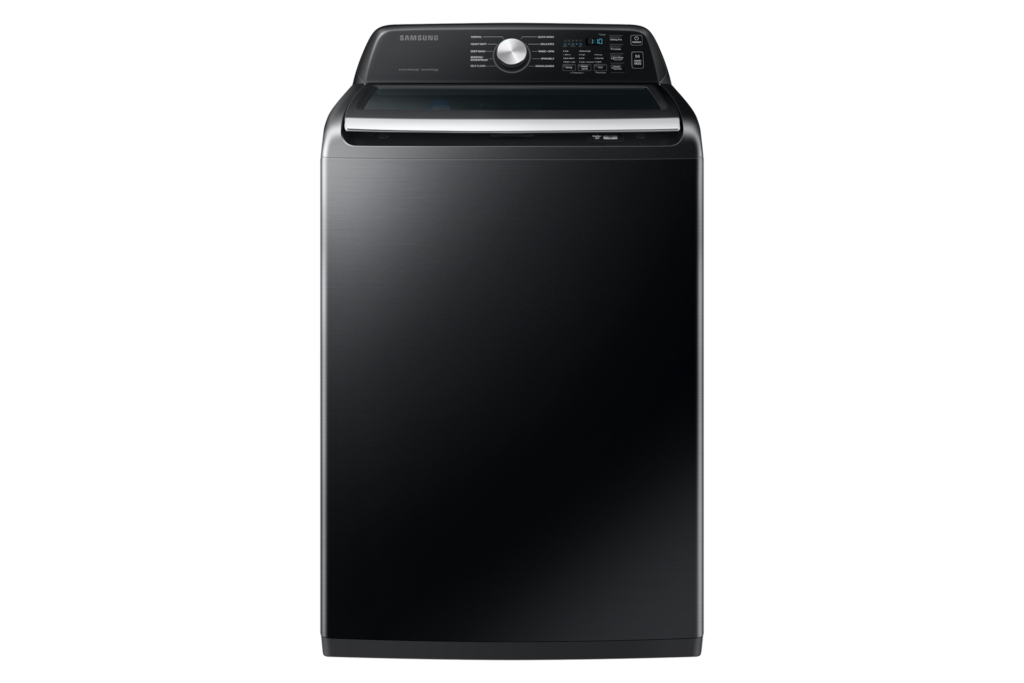Samsung WA47CG3500AV 4.7 Cu. Ft. Smart Top Load Washer with Active WaterJet, Brushed Black