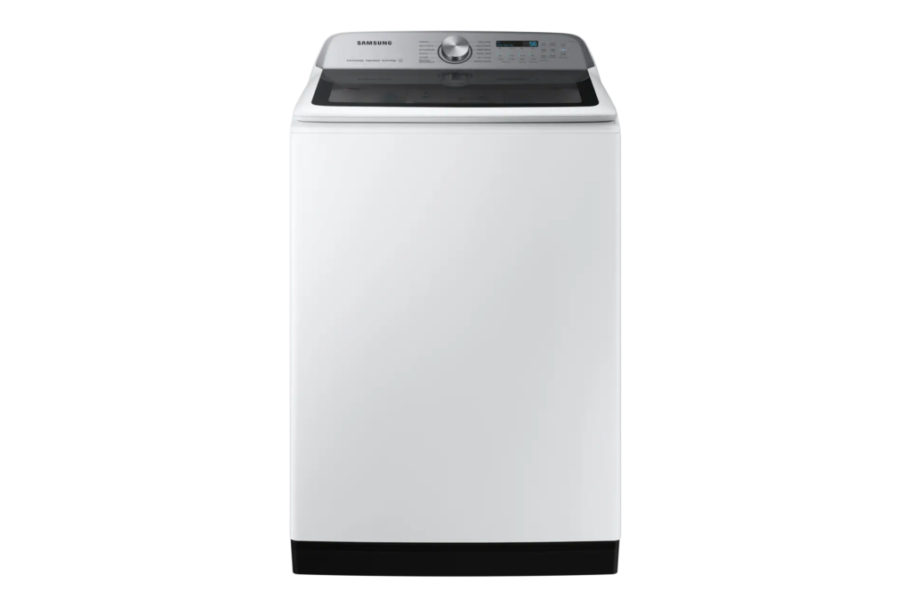 Samsung WA54CG7105AW 5.4 Cu. Ft. Smart Top Load Washer with ActiveWave Agitator, White